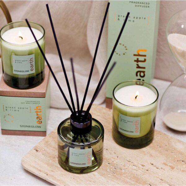 Elements - Earth - Green Apple & Lime - Scented Candle - Boxed Tumbler