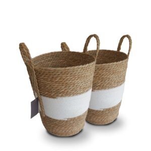 Esorae Home maldives rattan cotton laundry baskets