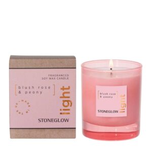 Elements - Light - Blush Rose & Peony - Scented Candle - Boxed Tumbler