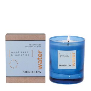 Elements - Water - Wood Sage & Samphire - Scented Candle - Boxed Tumbler