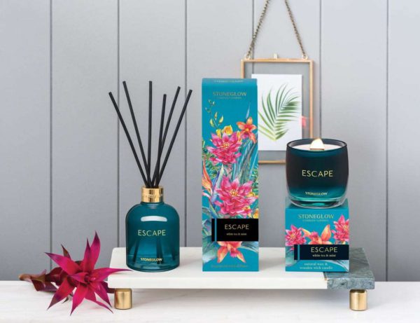 Infusion - Escape - White Tea & Mint - Scented Candle - Boxed Tumbler - Image 2