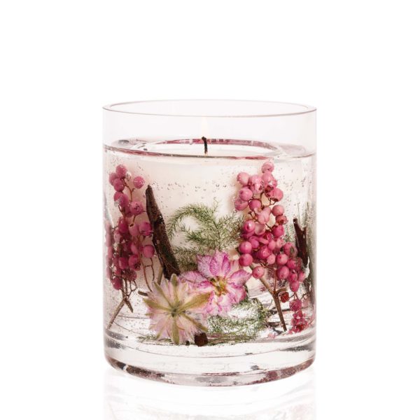 Nature's Gift - Pink Pepper Flowers - Natural Wax Scented Candle - Gel Tumbler - Image 2