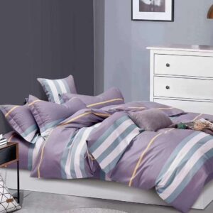 Breathable-non-synthetic-belford-stripe-bedsheet