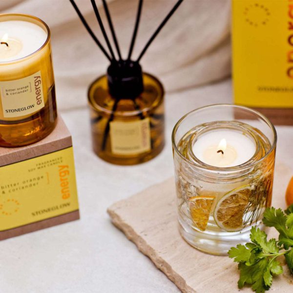 Elements - Energy - Bitter Orange & Coriander - Scented Candle - Boxed Tumbler - Image 2