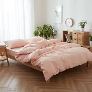 affordable-bedding-in-nigeria-peach-sheets