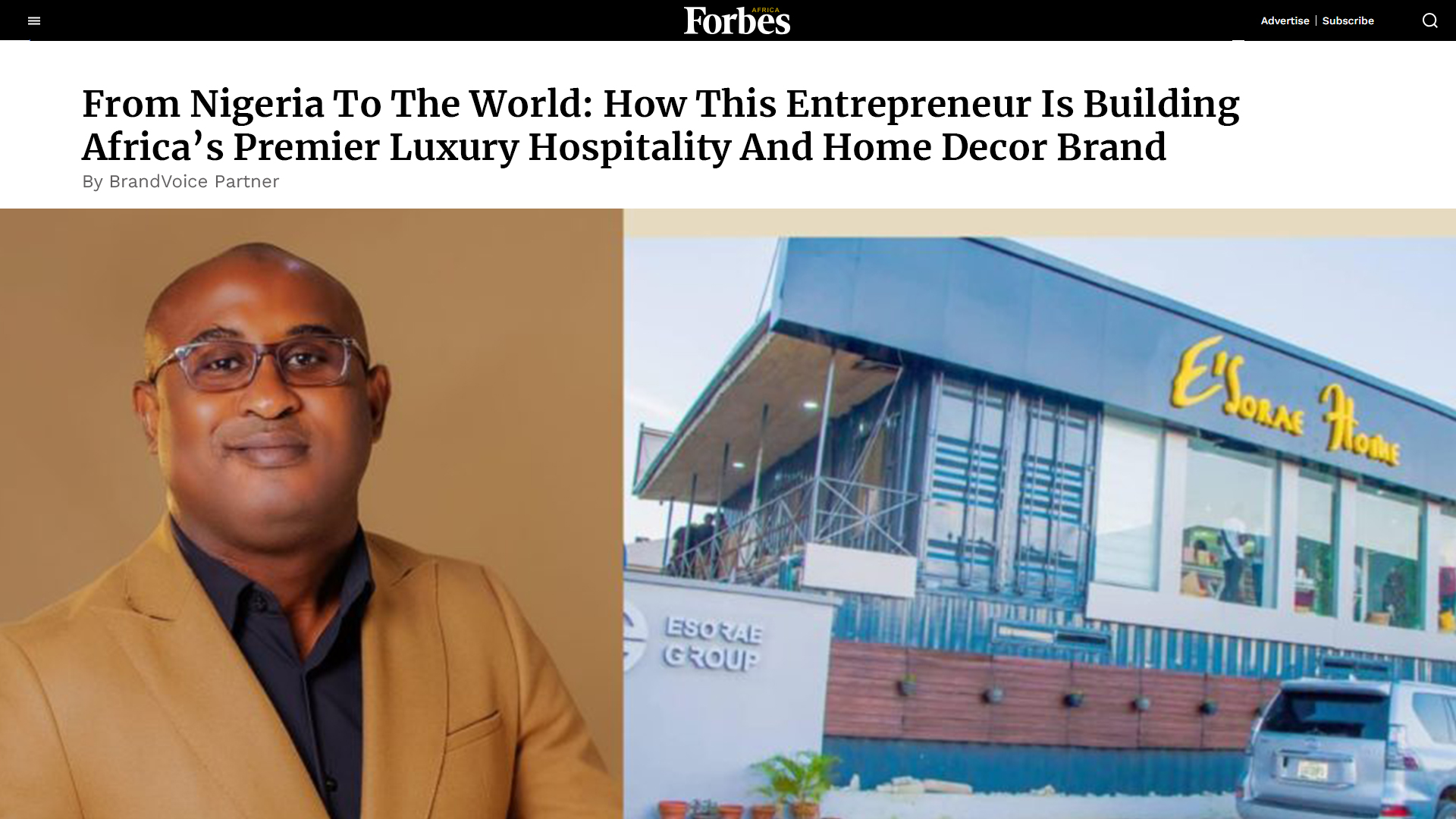 Esorae Home on Forbes Africa