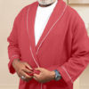 Dusky Rose Pineapply Cotton Bathrobe