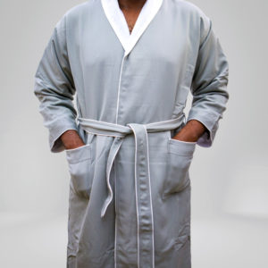 Grey Luxury Shawl Spa Bathrobe