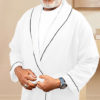 White Pineapply Cotton Bathrobe