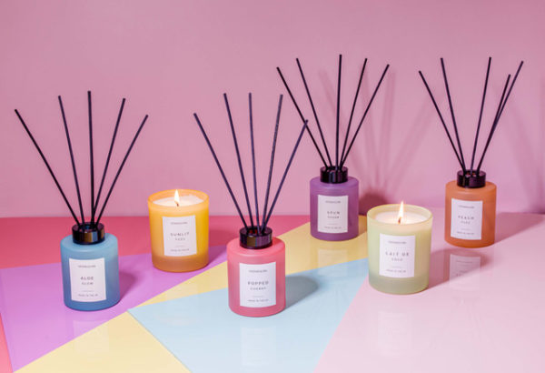 Sol - Popped Cherry - Scented Reed Diffuser 130ml - Red Glass - Image 4