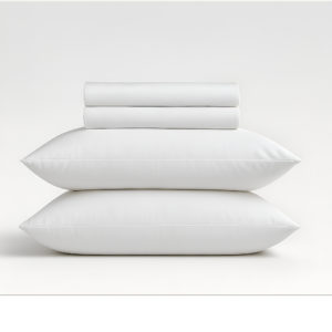 Signature Collection: 1200TC Egyptian Cotton Sateen Bedding – Blush White