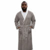 Silver Luxury Shawl Spa Bathrobe