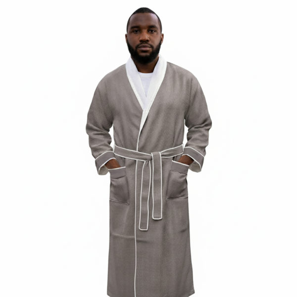 Silver Luxury Shawl Spa Bathrobe