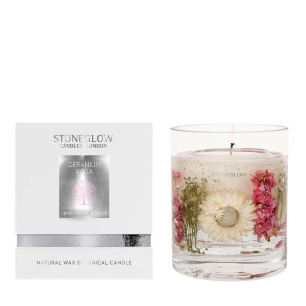 6847-1-2.jpg Nature's Gift - Geranium Rosa - Natural Wax Scented Candle - Gel Tumbler