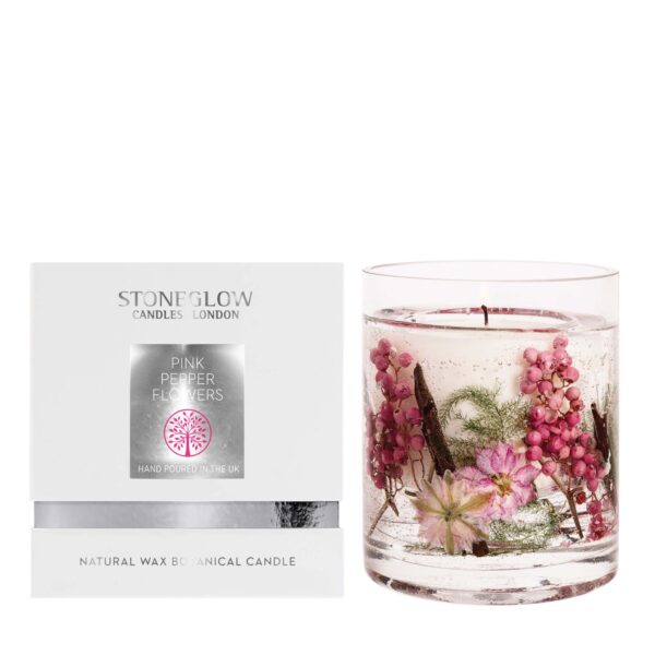 6861-1-1.jpg Nature's Gift - Pink Pepper Flowers - Natural Wax Scented Candle - Gel Tumbler