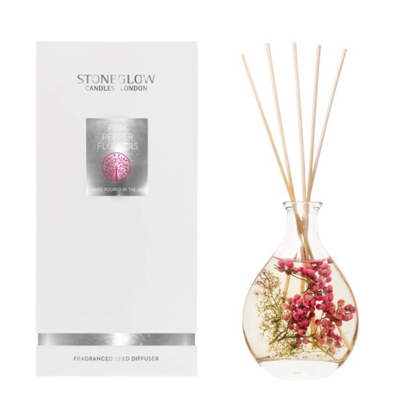 6862-1-1.jpg Nature's Gift - Pink Pepper Flowers - Reed Diffuser 180ml