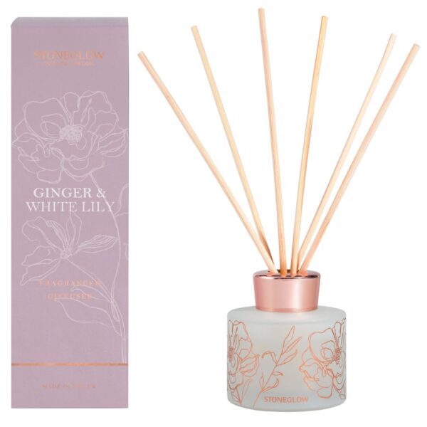 70242-2.jpg Day Flower - Ginger & White Lily - Reed Diffuser 120ml