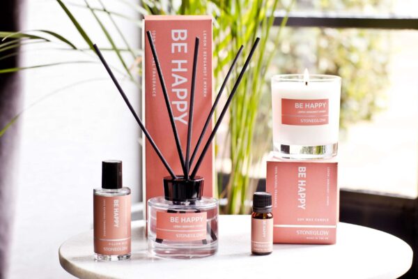 70530-1-scaled_47c9734b-d275-4b82-9920-27354958726e-1.jpg Wellbeing - Be Happy - Lemon | Bergamot | Myrrh - Reed Diffuser