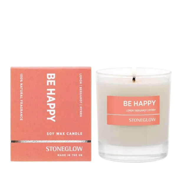 lemon bergamot myrrh candle Buy Be Happy lemon bergamot myrrh candle