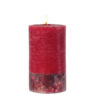 70952_Fire_Elements_Pillar_Lit__38145-1.jpg Elements - Fire - Red Pepper & Cardamom Scented Botanical Inclusion Pillar Candle (75 x 127mm)