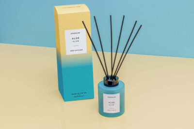 Sol - Aloe Glow - Scented Diffuser 130ml - Blue Glass