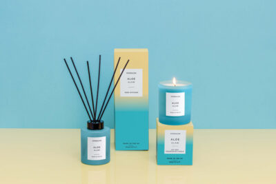 Sol - Aloe Glow - Scented Diffuser 130ml - Blue Glass