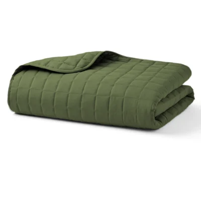 Army Green Quilted Blanket
