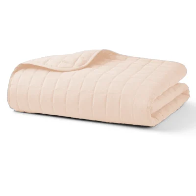 Beige Quilted Blanket