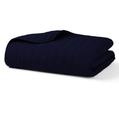 Dark Blue Quilted Blanket