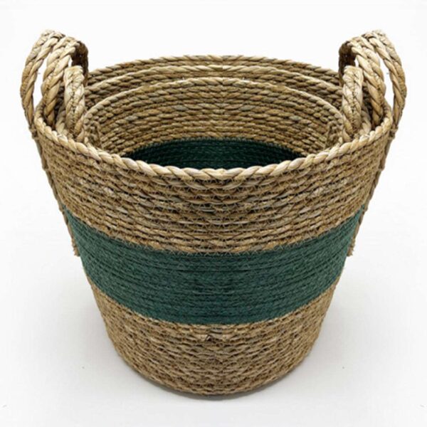 Laundry-Basket-18_c1ac9a36-c999-443f-8664-3792ccc5ba09-1.jpg Antigua - Natural and Green Rattan Basket
