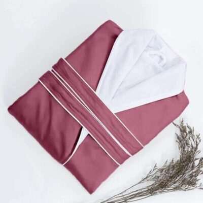 Red Luxury Shawl Spa Bathrobe