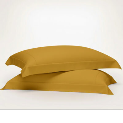 Signature-Bedsheets-Mustard-Gold.Real-Pillow-Case Mustard Gold Signature Oxford Pillowcase
