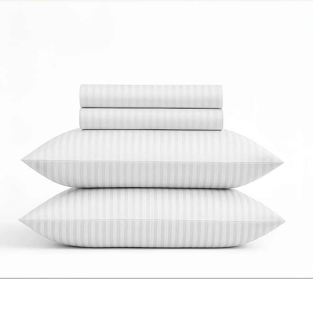 Signature Sheets Stripe White
