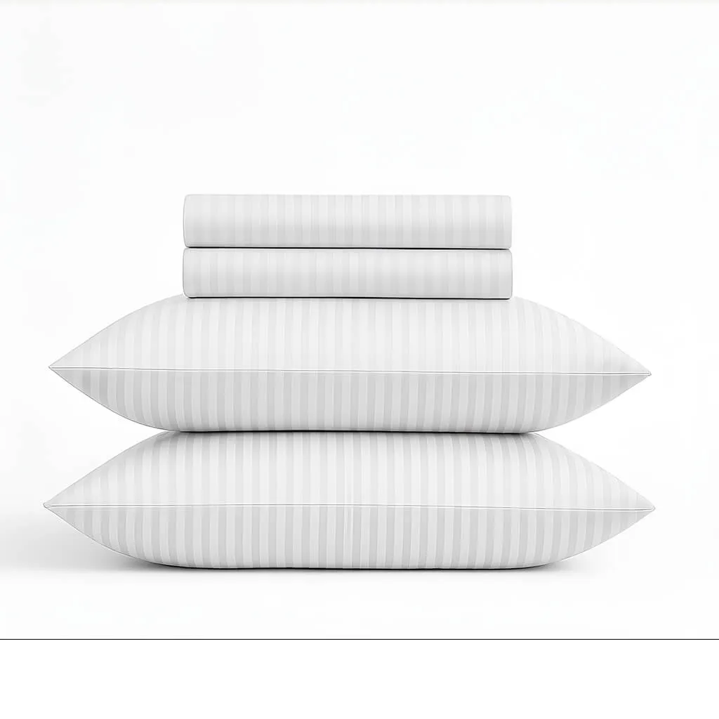 Signature Sheets Stripe White