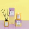 Sol - Sunlit Yuzu - Scented Reed Diffuser 130ml - Yellow Glass