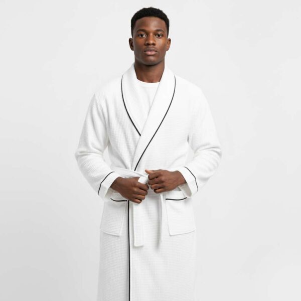 White-Pineapply-Bathrobe-Image-2.jpg White Pineapply Cotton Bathrobe