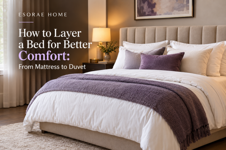 How to Layer a bed in a premium style